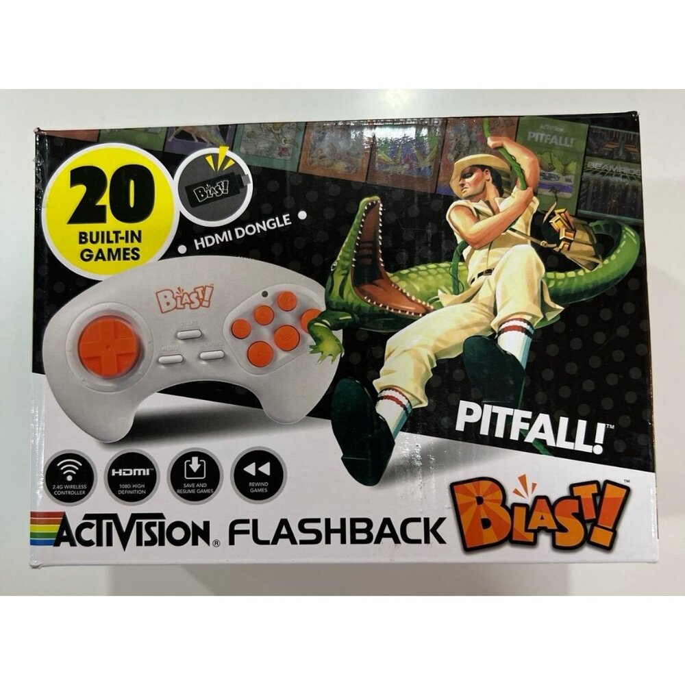 Activision Flashback Blast!, an HDMI dongle micro-console with 20 classic Activi